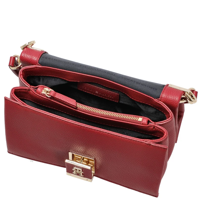 Tommy Hilfiger Her - Bolso de Hombro M 25 cm (rojo)