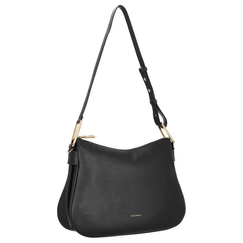 Coccinelle Magie Soft - Bolso de hombro M 36 cm (color: negro)