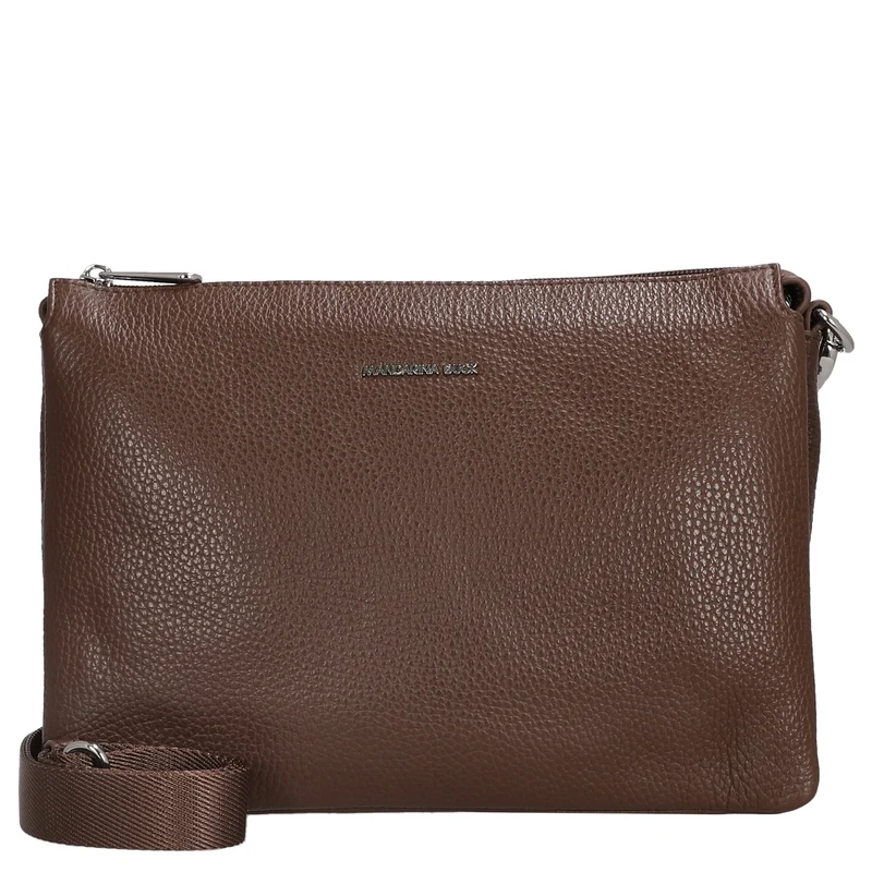 Mandarina Duck Mellow Leather - Bolso bandolera 28 cm (milk chocolate)