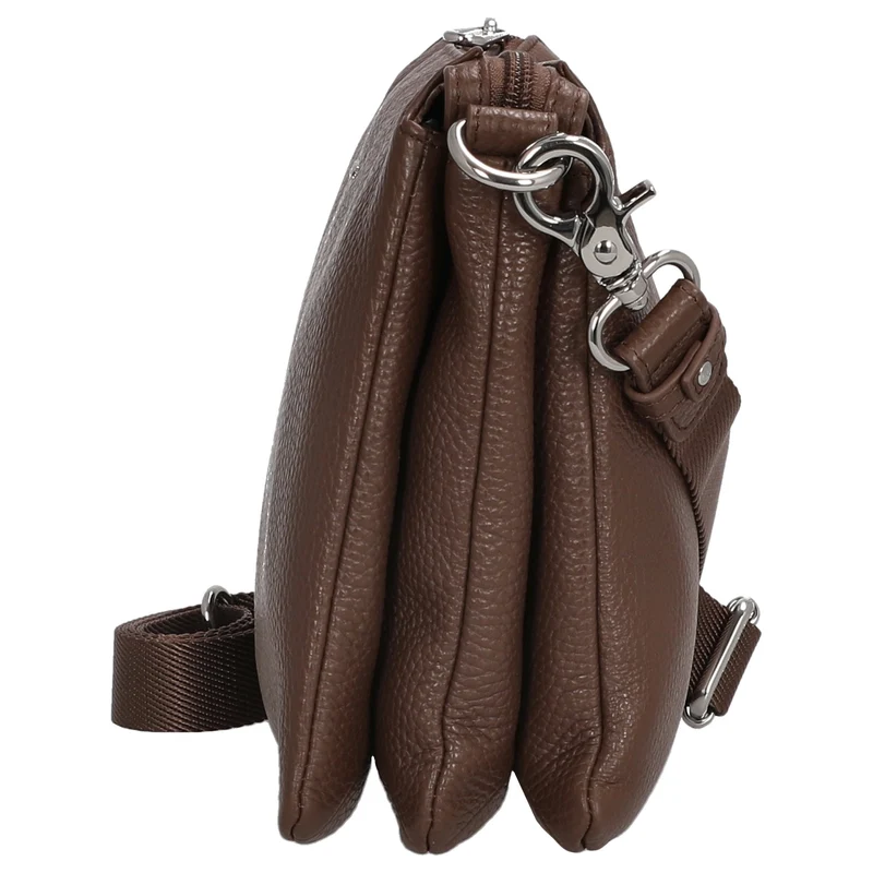 Mandarina Duck Mellow Leather - Bolso bandolera 28 cm (milk chocolate)