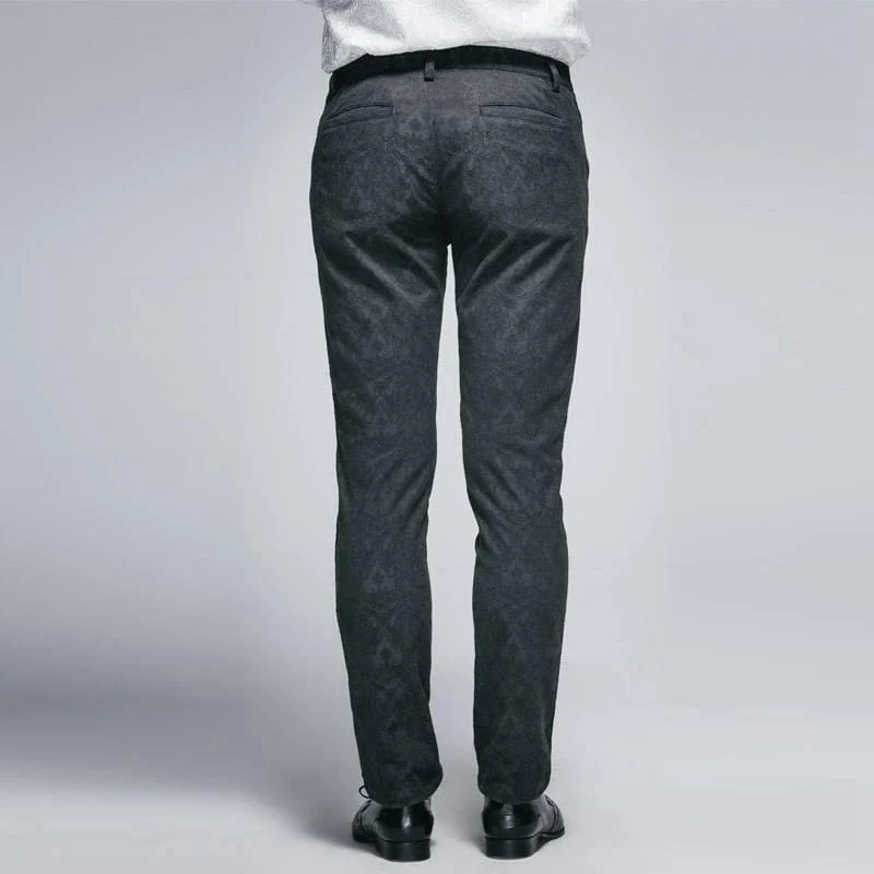 Herren Punk Classic Brocade Hose