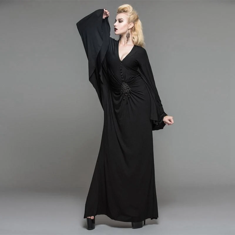 Langes Goth Kleid der Frauen