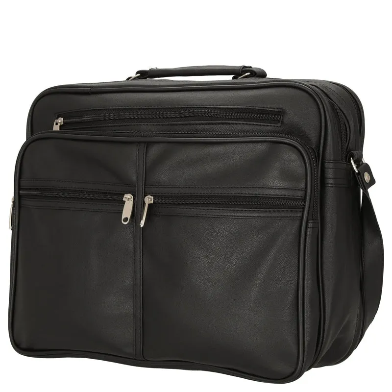 D&N Bags & More Flugumhänger - Bolso bandolera 39 cm (schwarz)