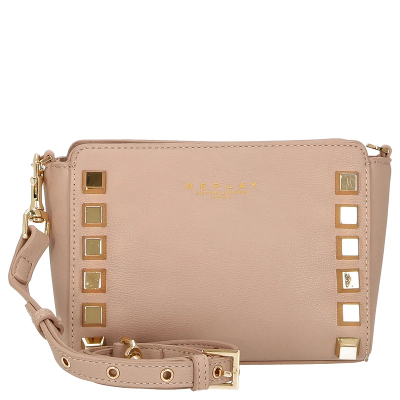 Replay - Bolso bandolera con tachuelas 19 cm (pink brown)