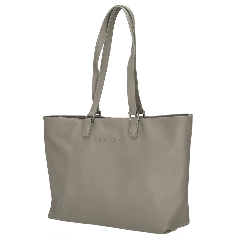 Replay - Bolso shopper 34 cm (cement grey)