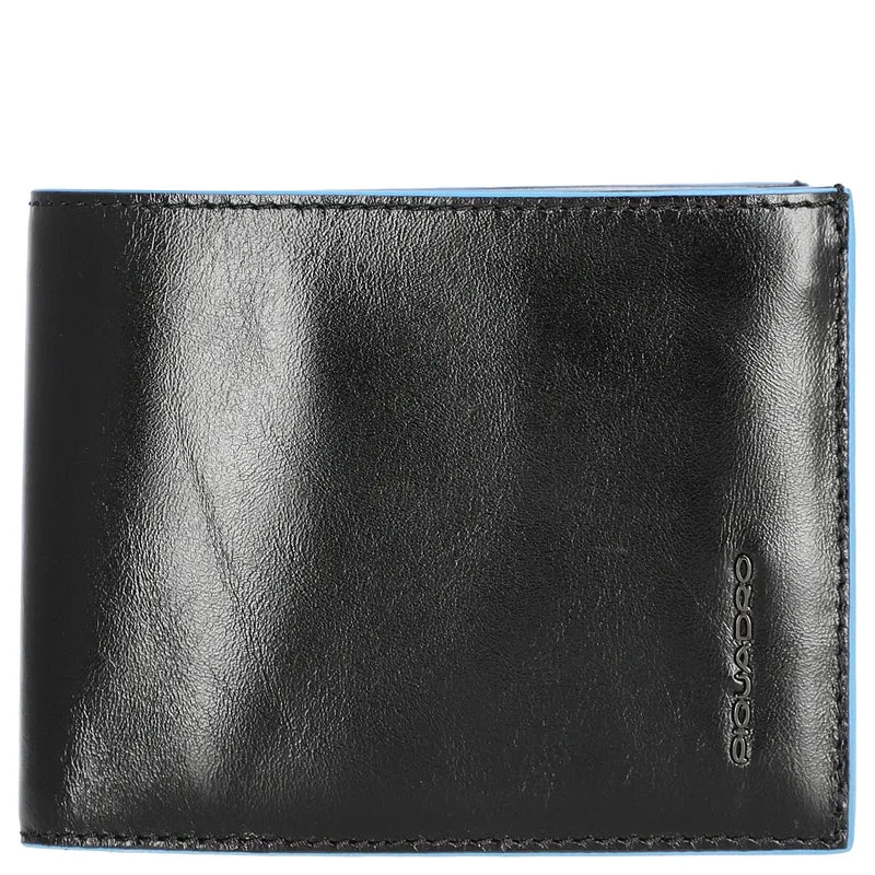 Piquadro Blue Square - Cartera de hombre 12.5 cm RFID (black)