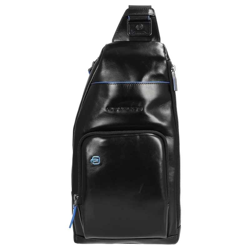 Piquadro Blue Square - Bolso bandolera 36 cm (black)