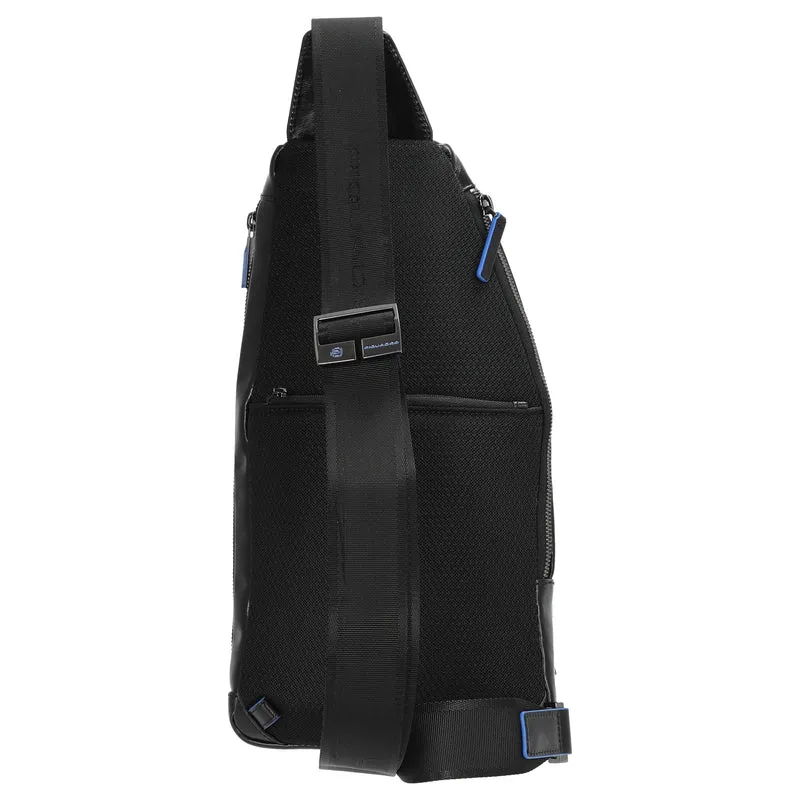 Piquadro Blue Square - Bolso bandolera 36 cm (black)