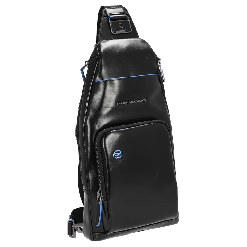 Piquadro Blue Square - Bolso bandolera 36 cm (black)