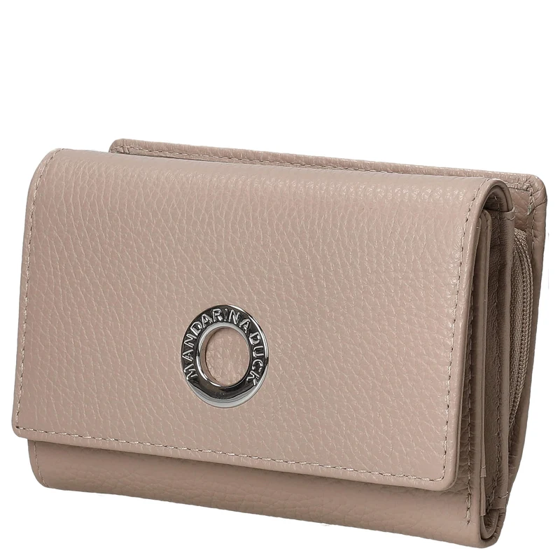 Mandarina Duck Mellow Leather - Cartera 10cc 14 cm (warm taupe)
