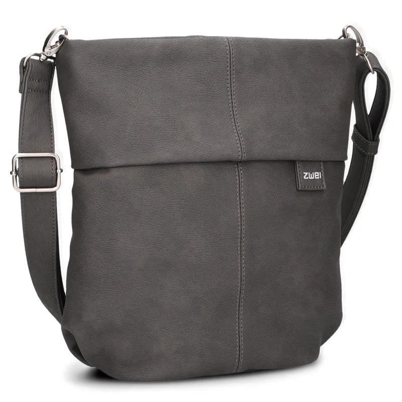 zwei Mademoiselle M90 - Bolso bandolera 28 cm (nubuk-stone)
