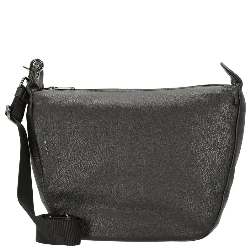 Mandarina Duck Mellow Leather - Bolso bandolera 34 cm (nero)