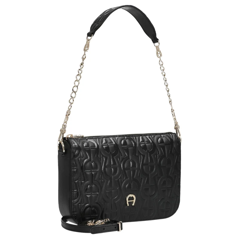 Aigner Pria - Bolso de hombro 21 cm XS (negro)