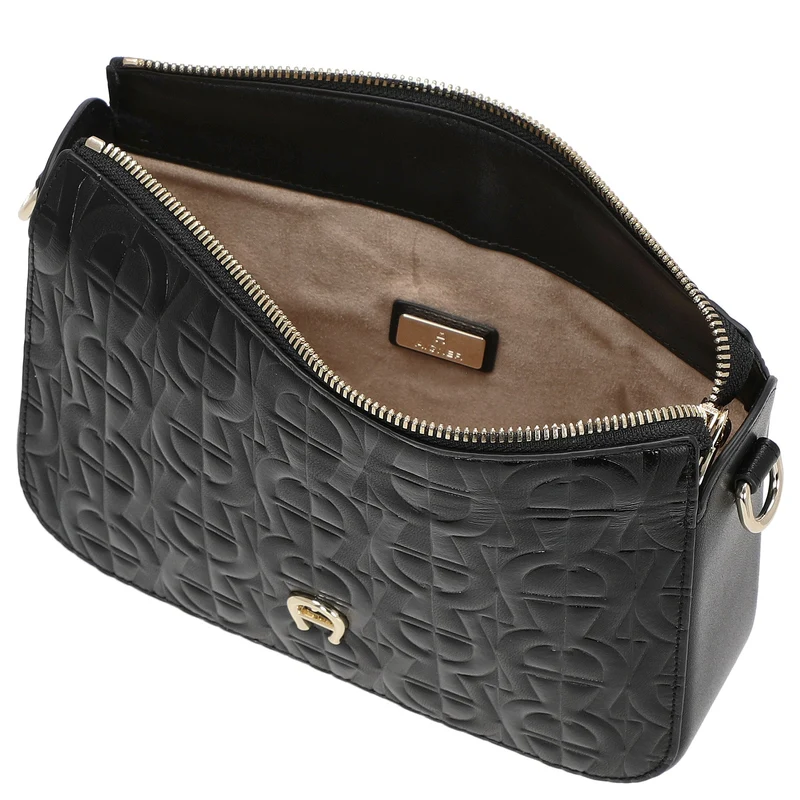 Aigner Pria - Bolso de hombro 21 cm XS (negro)