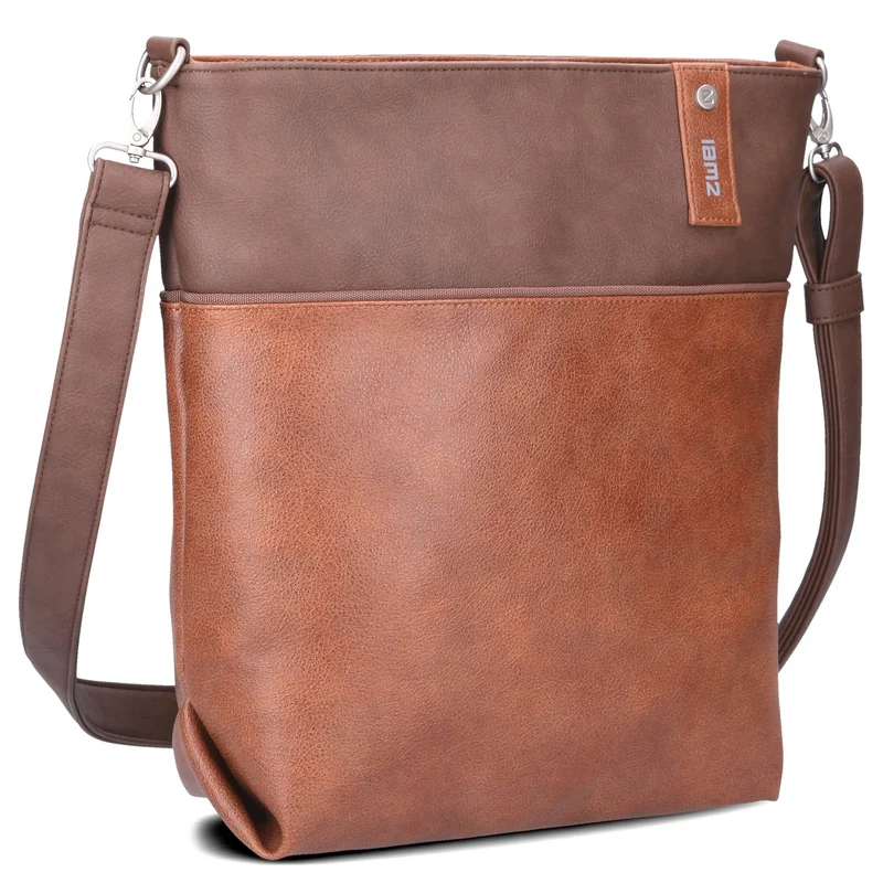 zwei Jana J12 - Bolso de hombro 33 cm (cognac)
