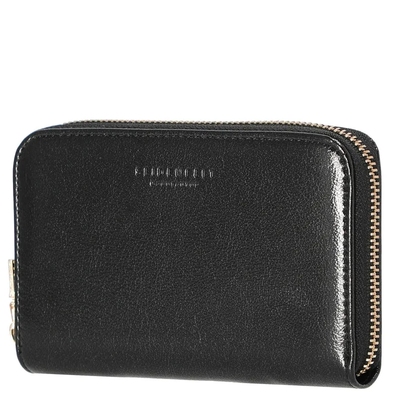 Seidenfelt Ebba - Cartera 4cc 15 cm (glossy black)