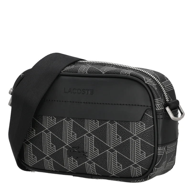 Lacoste The Blend Reporter - Bandolera S 19 cm (monogram black gray)