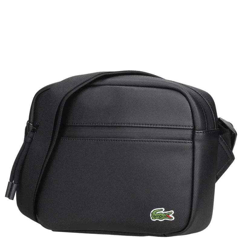 Lacoste LCST Reporter - Bolso bandolera 23 cm (black I)