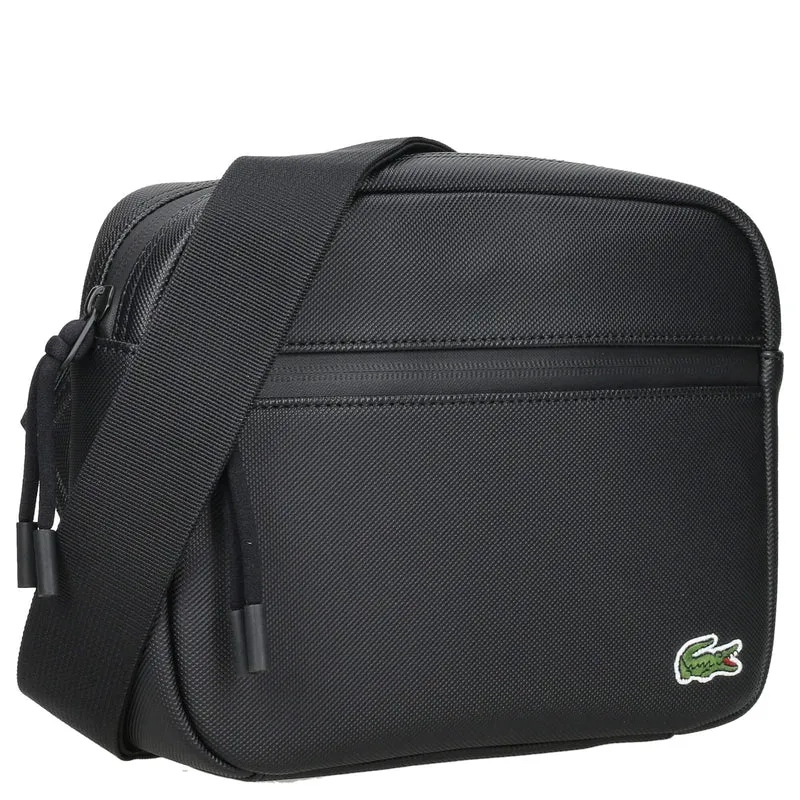 Lacoste LCST Reporter - Bolso bandolera 23 cm (black I)
