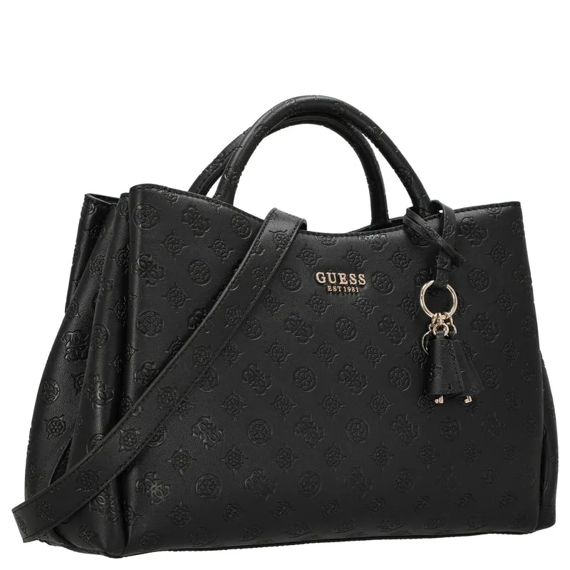 Guess Phoebe - Bolso de mano 33 cm (black logo)
