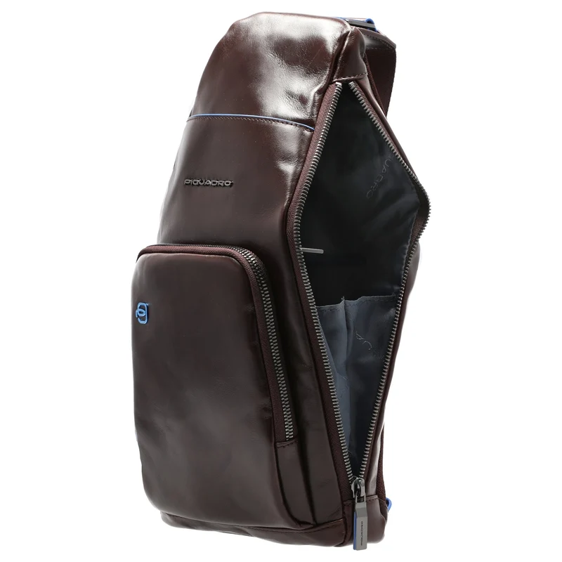 Piquadro Blue Square - Bolso bandolera 36 cm (mahogany)