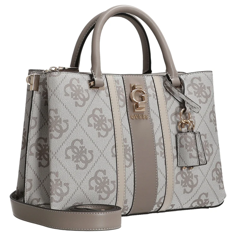 Guess Erenia Girlfriend - Bolso de mano (dark taupe logo)