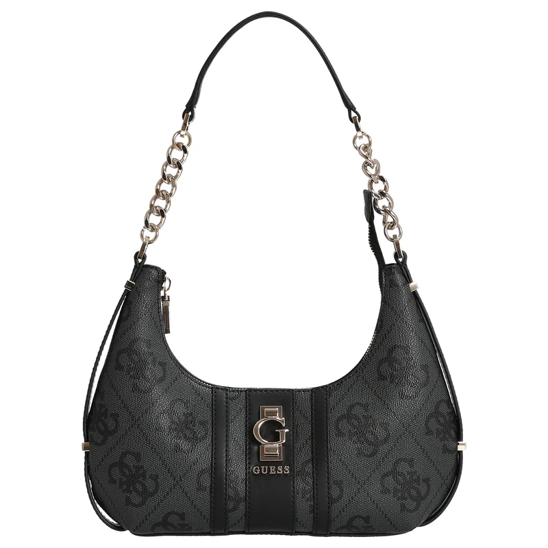 Guess Erenia Top Zip - Bolso de hombro (coal logo)