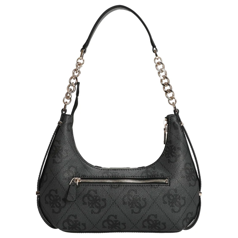 Guess Erenia Top Zip - Bolso de hombro (coal logo)