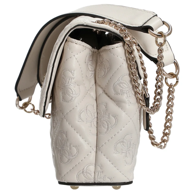Guess Adelasia XBody Flap - Bolso bandolera 25 cm (Color: off white)