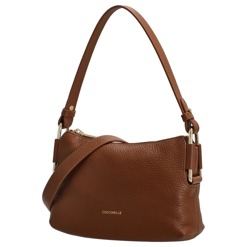 Coccinelle Rebekka - Bolso de hombro 23 cm (color: coñac)