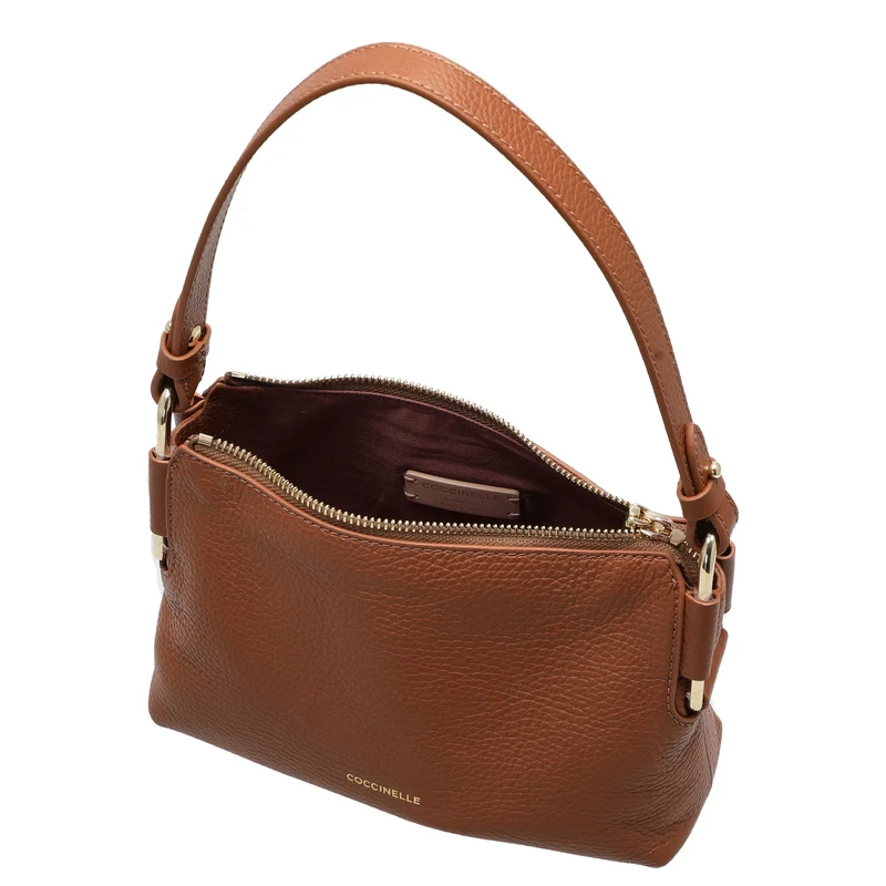 Coccinelle Rebekka - Bolso de hombro 23 cm (color: coñac)