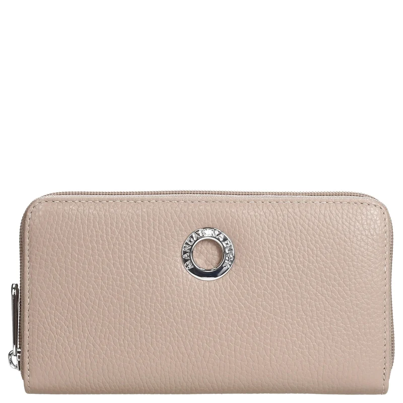 Mandarina Duck Mellow Leather - Cartera 12cc 19 cm (warm taupe)