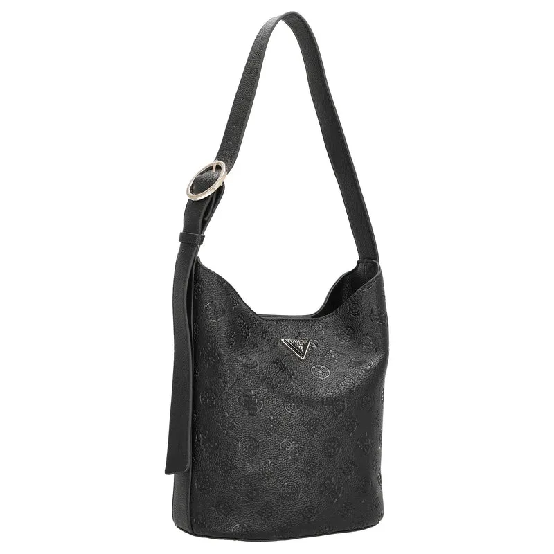 Guess Cresidia II - Bolso saco (logotipo negro)