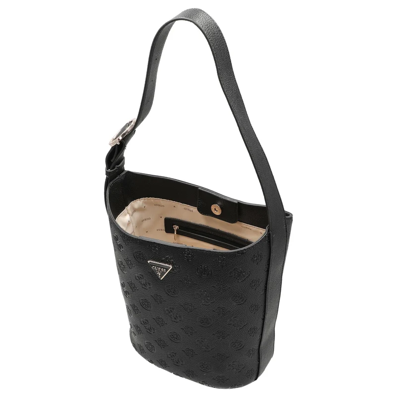 Guess Cresidia II - Bolso saco (logotipo negro)