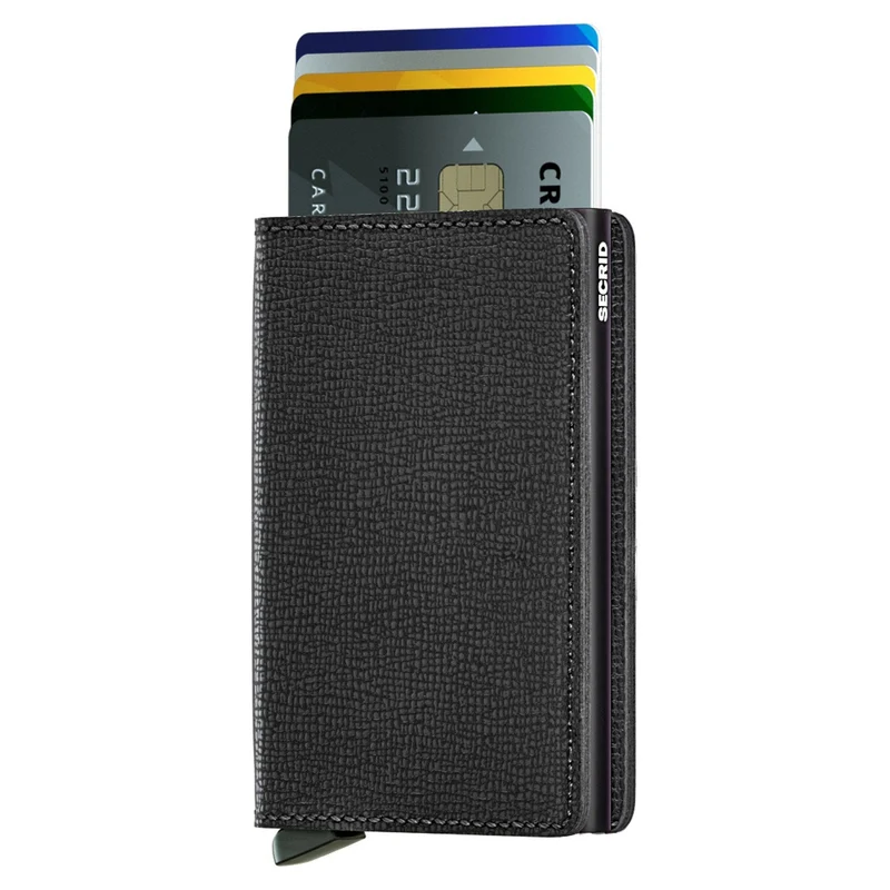 Secrid Crisple Slimwallet - Cartera RFID 6.8 cm (black)