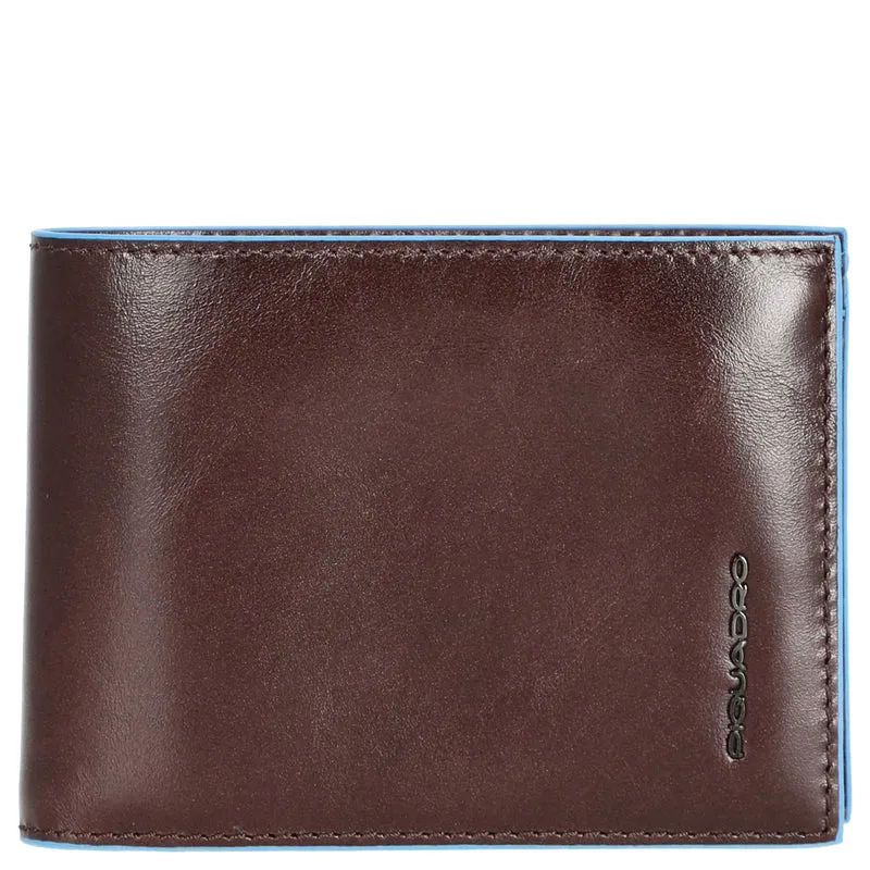 Piquadro Blue Square - Cartera de hombre 4cc 12.5 cm (mahogany)