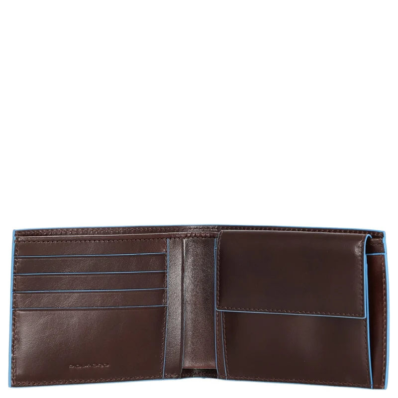Piquadro Blue Square - Cartera de hombre 4cc 12.5 cm (mahogany)