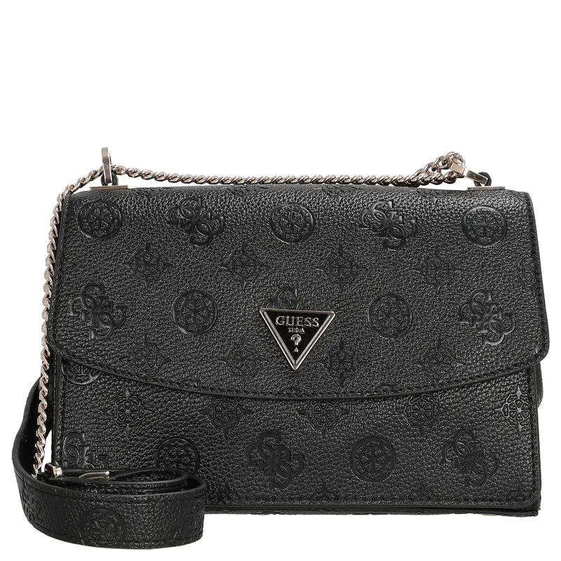 Guess Cresidia II Convertible Xbody - Bolso bandolera (black logo)