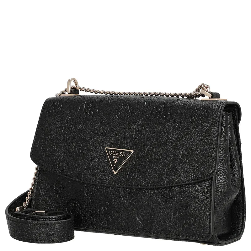 Guess Cresidia II Convertible Xbody - Bolso bandolera (black logo)