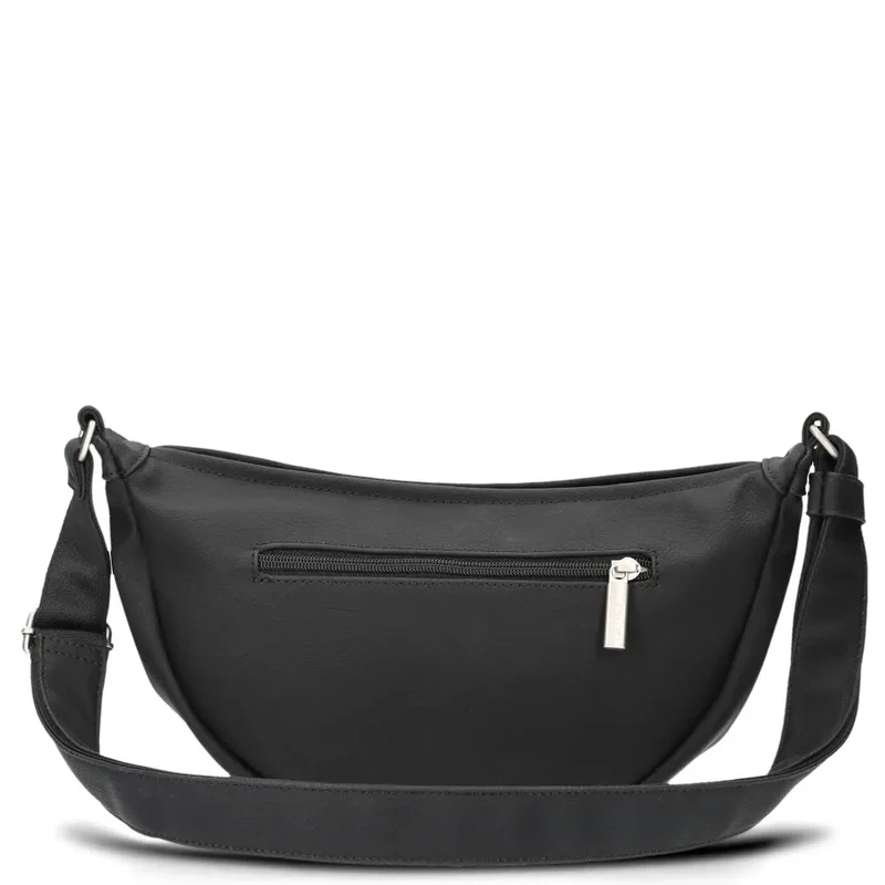 zwei Mademoiselle M50 - Bolso bandolera 32 cm (nubuk-black)