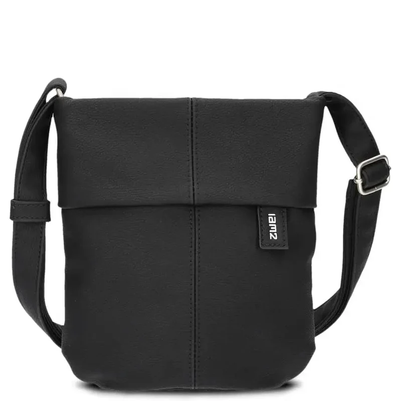 zwei Mademoiselle M45 - Bolso de hombro 22 cm (nubuk-black)