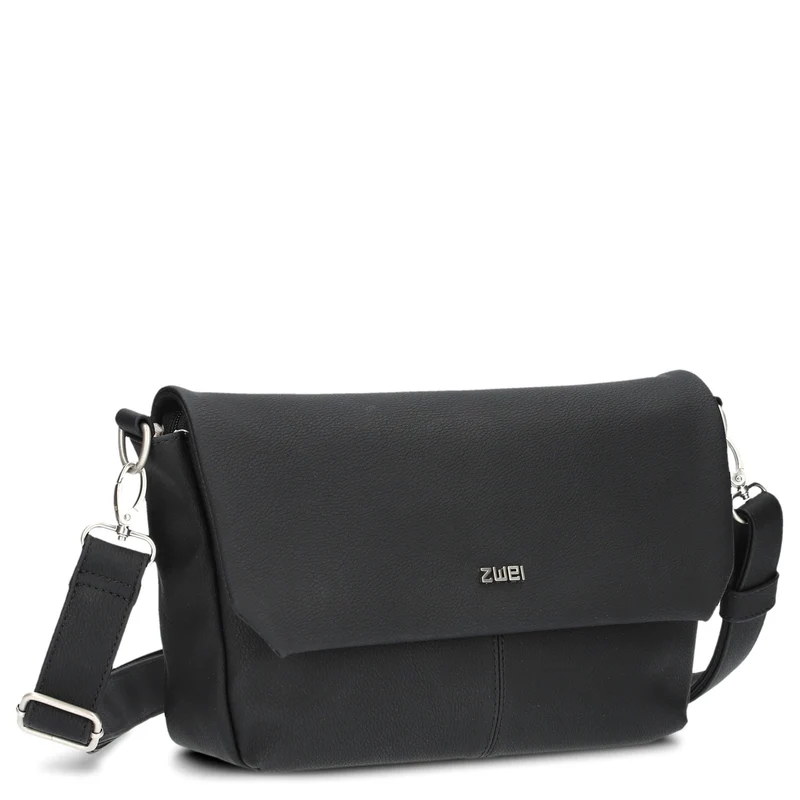 zwei Mademoiselle M60 - Bolso bandolera 33 cm (nubuk-black)