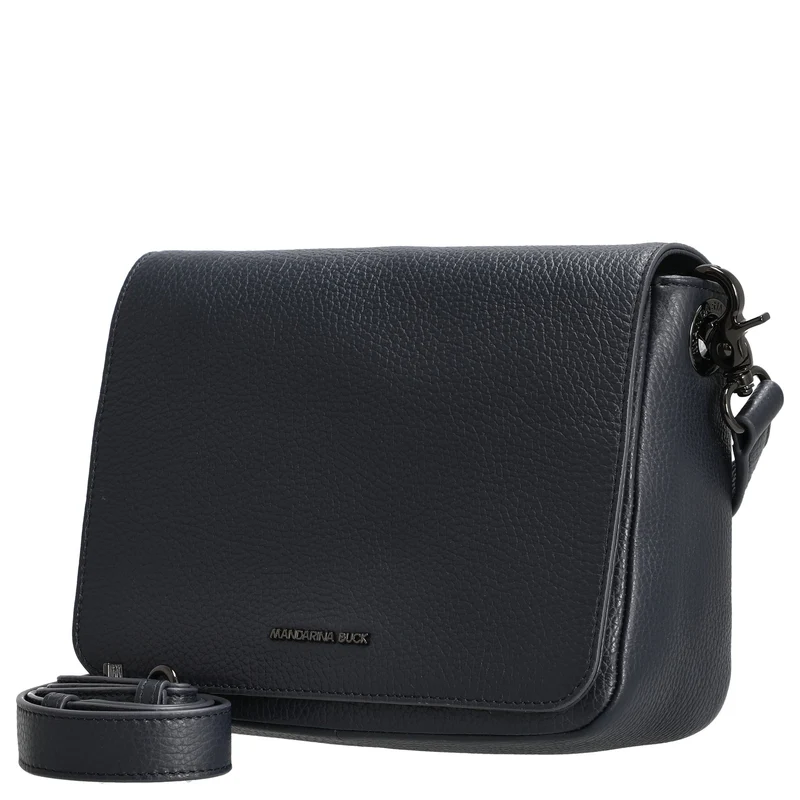 Mandarina Duck Mellow Leather - Bolso bandolera 36 cm (dress blue)