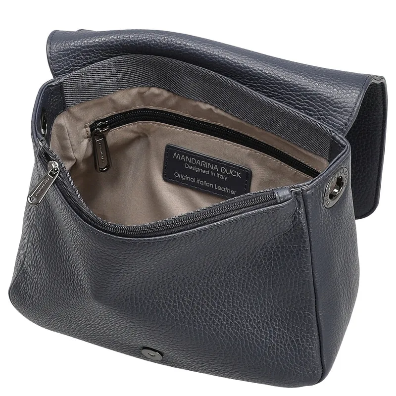Mandarina Duck Mellow Leather - Bolso bandolera 36 cm (dress blue)