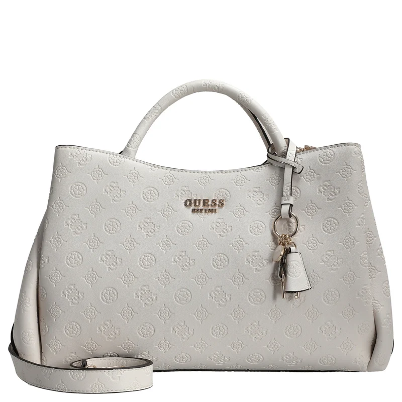 Guess Phoebe - Bolso de mano 33 cm (off white logo)