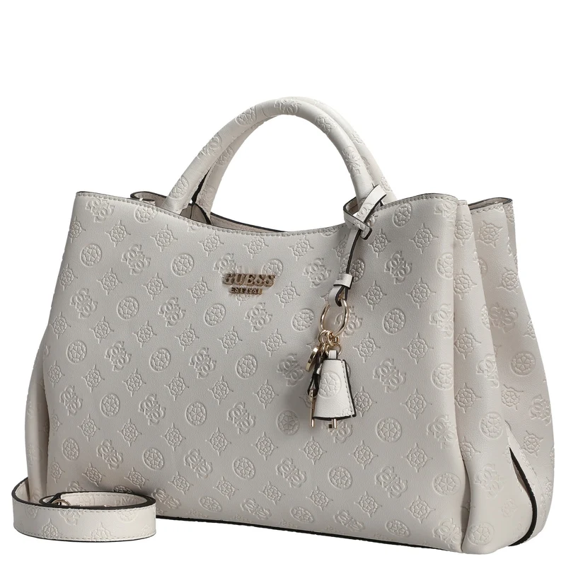 Guess Phoebe - Bolso de mano 33 cm (off white logo)