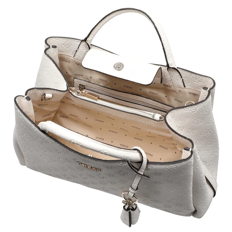 Guess Phoebe - Bolso de mano 33 cm (off white logo)
