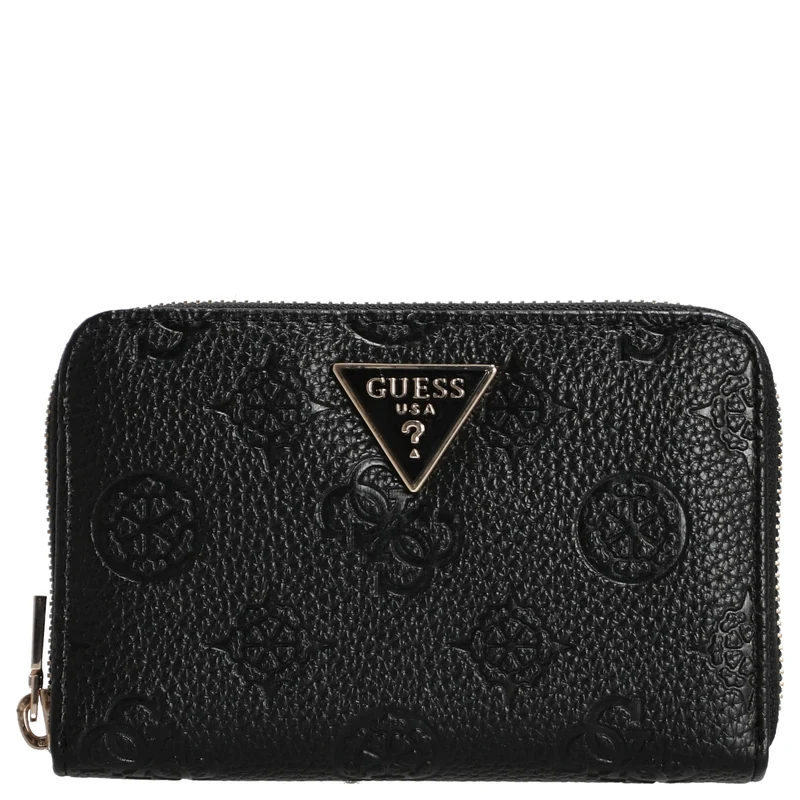 Guess Cresidia II SLG Med Zip Around - Cartera (Color: black logo)