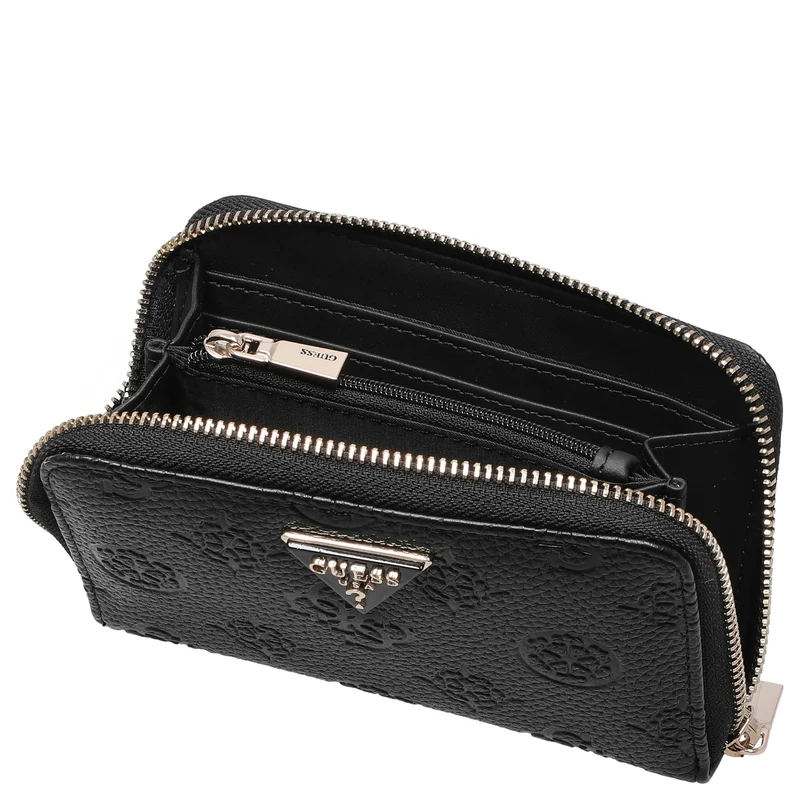 Guess Cresidia II SLG Med Zip Around - Cartera (Color: black logo)