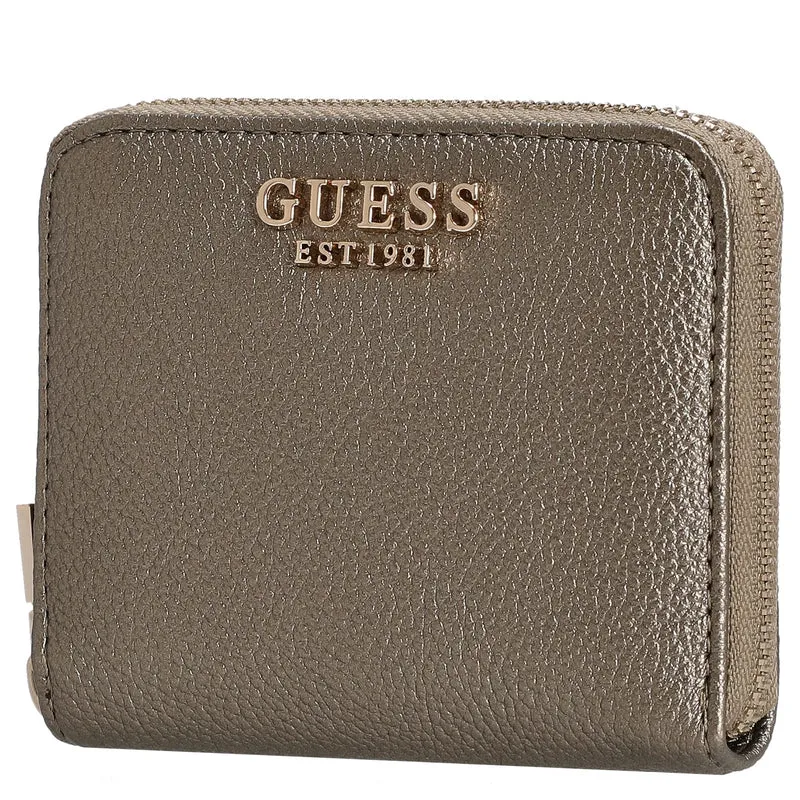 Guess Laurel II SLG Small Zip Around - Cartera (pewter)